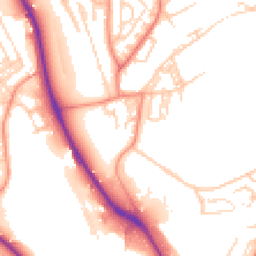Daytime road noise heatmap for BD2 1DL