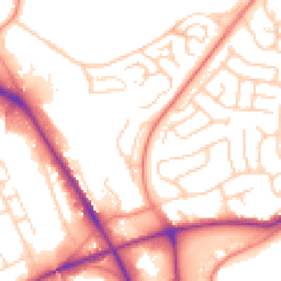 Daytime road noise heatmap for BD2 1EA