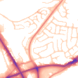 Daytime road noise heatmap for BD2 1EE