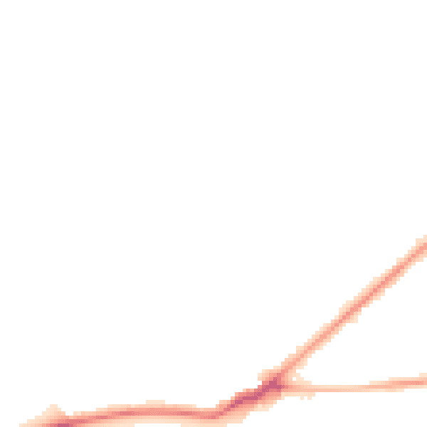 Night-time road noise heatmap for BD2 1EP