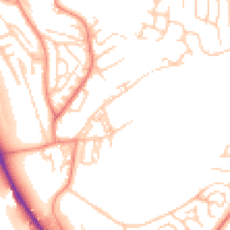 Daytime road noise heatmap for BD2 1GQ