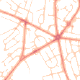 Daytime road noise heatmap for BD2 1HW