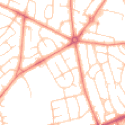 Daytime road noise heatmap for BD2 1HY