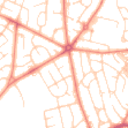 Daytime road noise heatmap for BD2 1HZ
