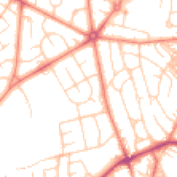 Daytime road noise heatmap for BD2 1JF