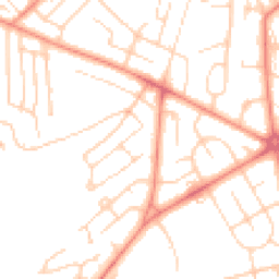 Daytime road noise heatmap for BD2 1QA