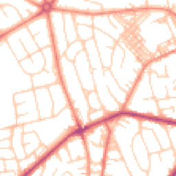 Daytime road noise heatmap for BD2 2AE