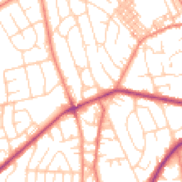 Daytime road noise heatmap for BD2 2AF