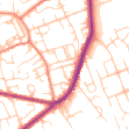 Daytime road noise heatmap for BD2 2DA