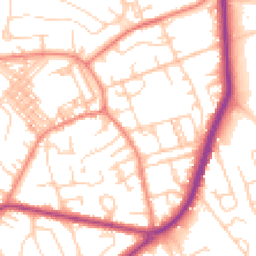 Daytime road noise heatmap for BD2 2DP