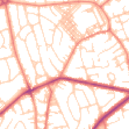 Daytime road noise heatmap for BD2 2EJ