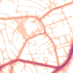 Daytime road noise heatmap for BD2 2HN