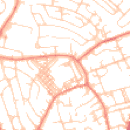 Daytime road noise heatmap for BD2 2HS