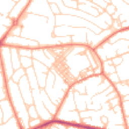 Daytime road noise heatmap for BD2 2JB