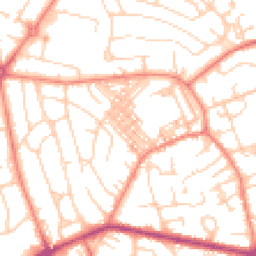 Daytime road noise heatmap for BD2 2JH
