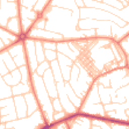 Daytime road noise heatmap for BD2 2LR
