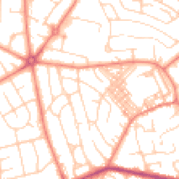Daytime road noise heatmap for BD2 2LU