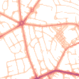 Daytime road noise heatmap for BD2 2LY