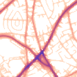 Daytime road noise heatmap for BD2 3AQ