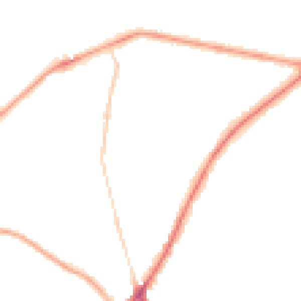 Night-time road noise heatmap for BD2 3AY