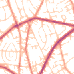 Daytime road noise heatmap for BD2 3BA