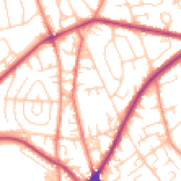 Daytime road noise heatmap for BD2 3DG