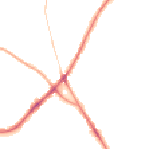 Night-time road noise heatmap for BD2 3DX