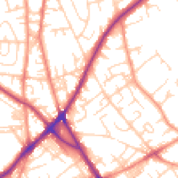 Daytime road noise heatmap for BD2 3EB