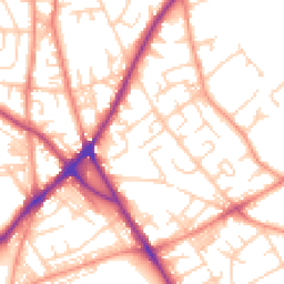 Daytime road noise heatmap for BD2 3EH