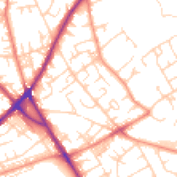 Daytime road noise heatmap for BD2 3EW