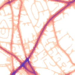Daytime road noise heatmap for BD2 3FA