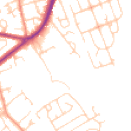 Daytime road noise heatmap for BD2 3FE