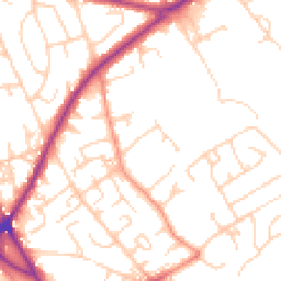 Daytime road noise heatmap for BD2 3FX