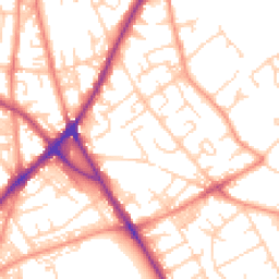 Daytime road noise heatmap for BD2 3JS