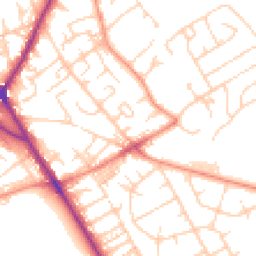 Daytime road noise heatmap for BD2 3LJ
