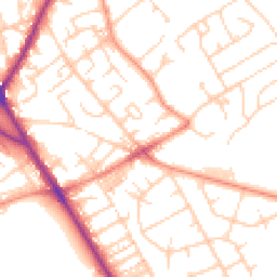 Daytime road noise heatmap for BD2 3LL
