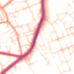 Daytime road noise heatmap for BD2 3TB