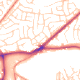 Daytime road noise heatmap for BD2 4AE