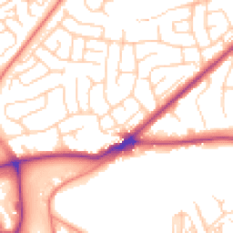 Daytime road noise heatmap for BD2 4AF