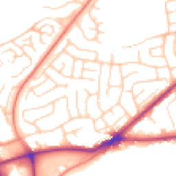 Daytime road noise heatmap for BD2 4AS
