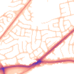 Daytime road noise heatmap for BD2 4DH