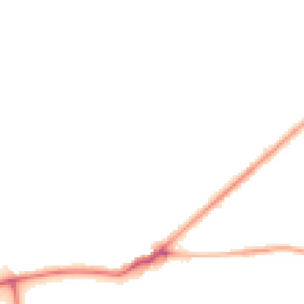 Night-time road noise heatmap for BD2 4DH
