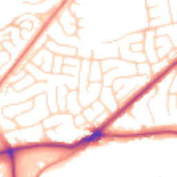 Daytime road noise heatmap for BD2 4DJ