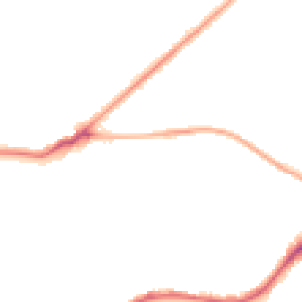 Night-time road noise heatmap for BD2 4LR