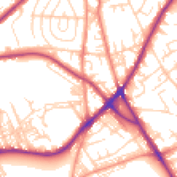 Daytime road noise heatmap for BD2 4PD