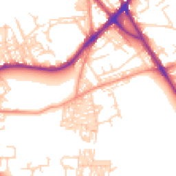 Daytime road noise heatmap for BD2 4RL