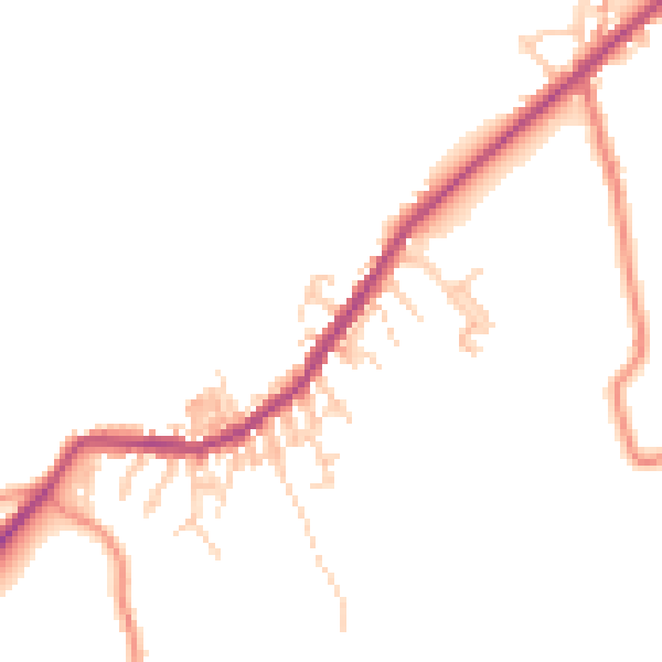 Daytime road noise heatmap for BD22 0AH