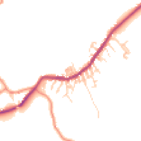 Daytime road noise heatmap for BD22 0BP