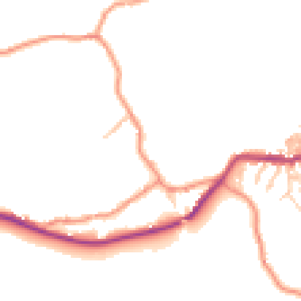 Daytime road noise heatmap for BD22 0DF