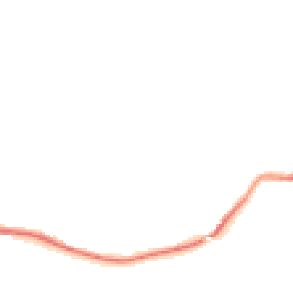Night-time road noise heatmap for BD22 0DQ